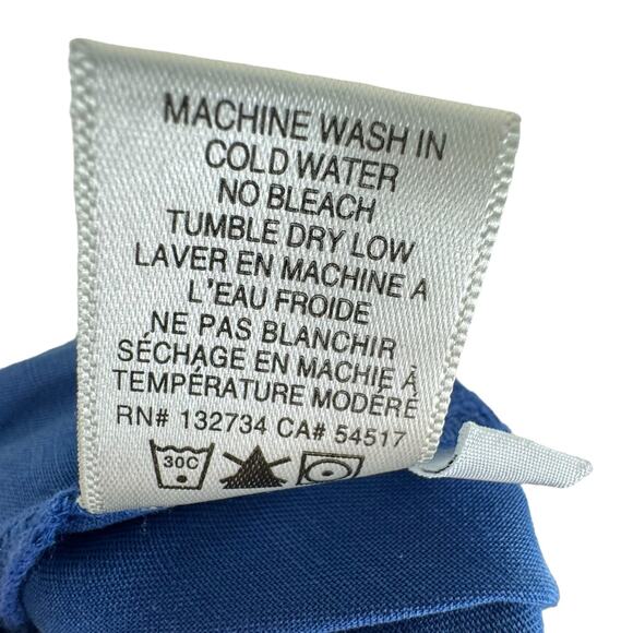 Cloth & Stone Blue Lightweight Halter Sleeveless Lyocell Jumpsuit Pockets Size M - Picture 9 of 9